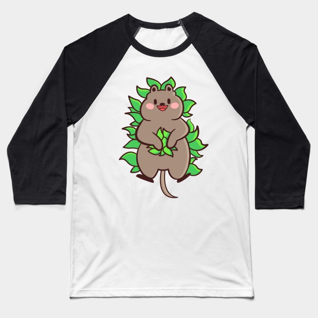 cute quokka Baseball T-Shirt by ArtStopCreative